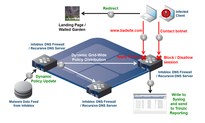 Infoblox DNS Firewall architecture